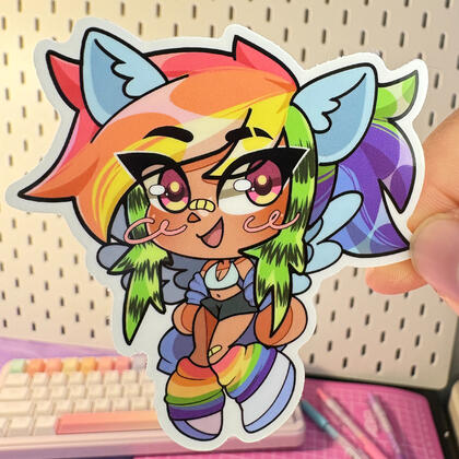 My Little Pony Sticker series, Rainbow Dash (July 2025, Digital art)