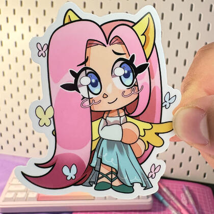My Little Pony Sticker series, Fluttershy (July 2025, Digital art)