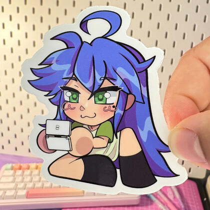 Lucky Star, Konata Izumi on DS (May 2025, Digital art)