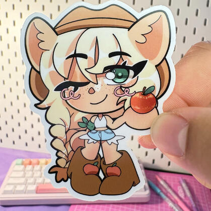 My Little Pony Sticker series, Apple Jack (October 2025, Digital art)