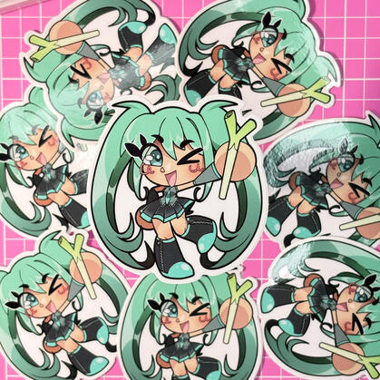 VOCALOID Sticker Series, Leek Miku (April 2025, Digital art)